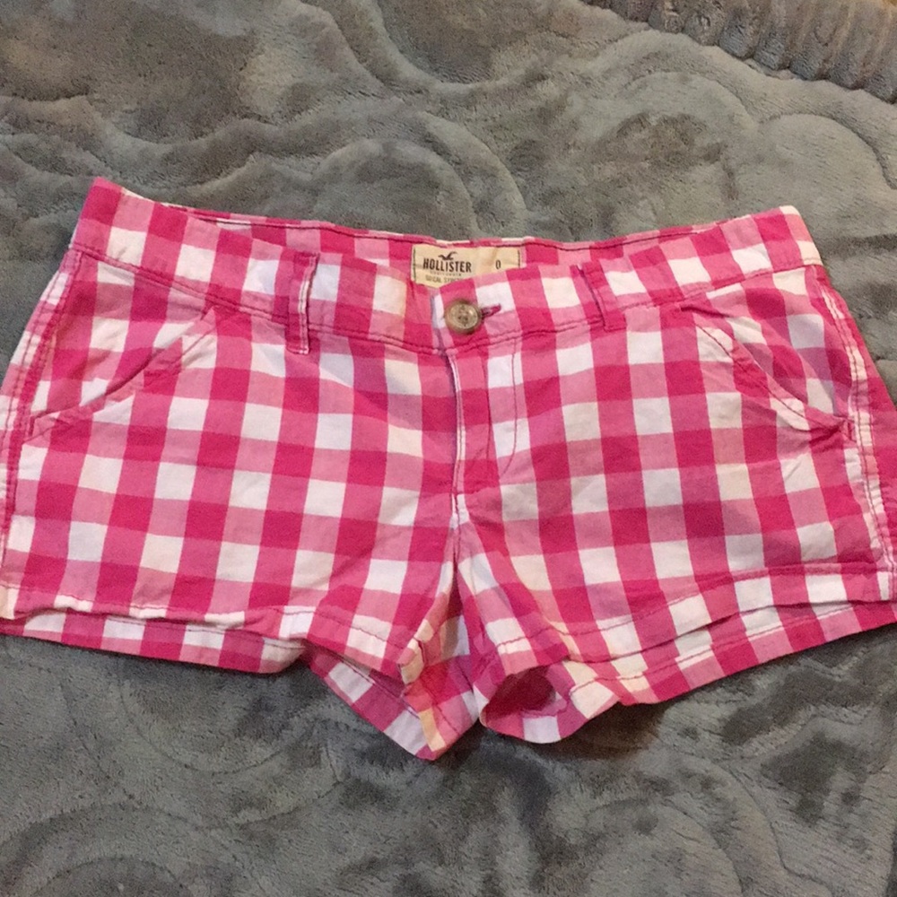 Hollister pinup gingham picnic shorts 0
